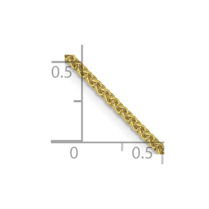 Curata 14k Yellow Gold 1.65mm Spiga Chain Necklace (Lobster) Options: 16 18 20