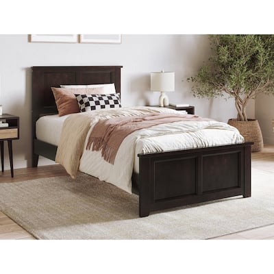 Charlotte Solid Wood Low Profile Platform Bed with Matching Footboard