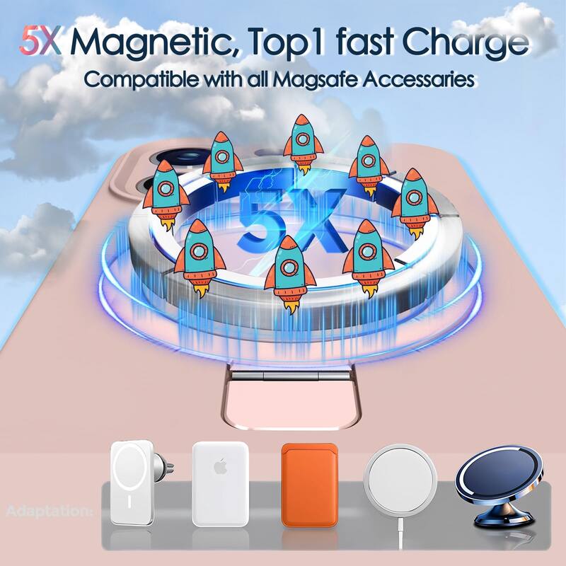 6.1 inch iPhone 14 Pro Case, Liquid Silicone Moisturizing Factor Extreme Soft Slim Phone Case with Stand Compatible with MagSafe