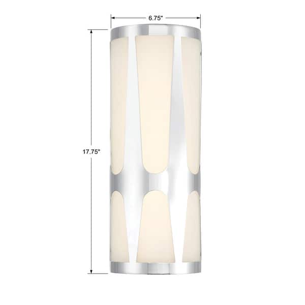 Royston 2 Light Polished Chrome Sconce