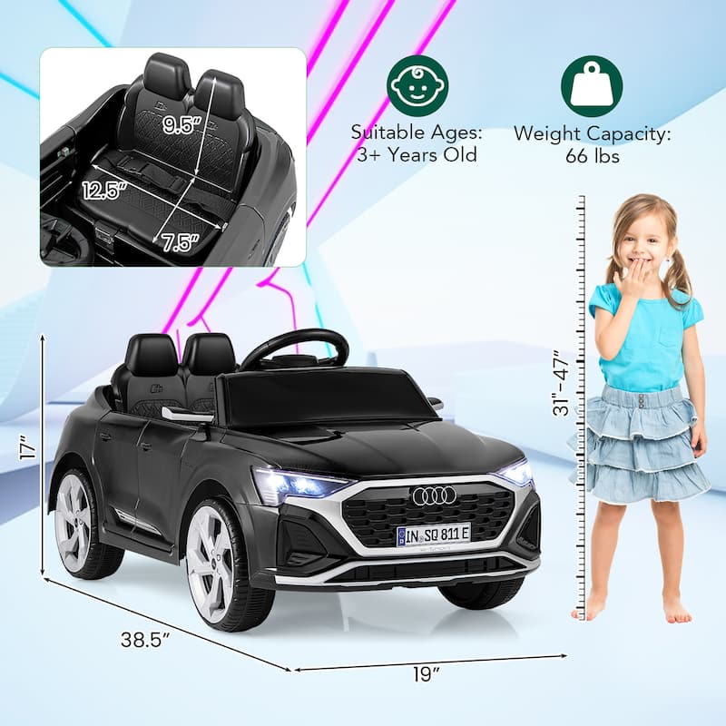 Gymax 12V Kids Ride On Car w/Remote Control 4 Wheels Suspension 3