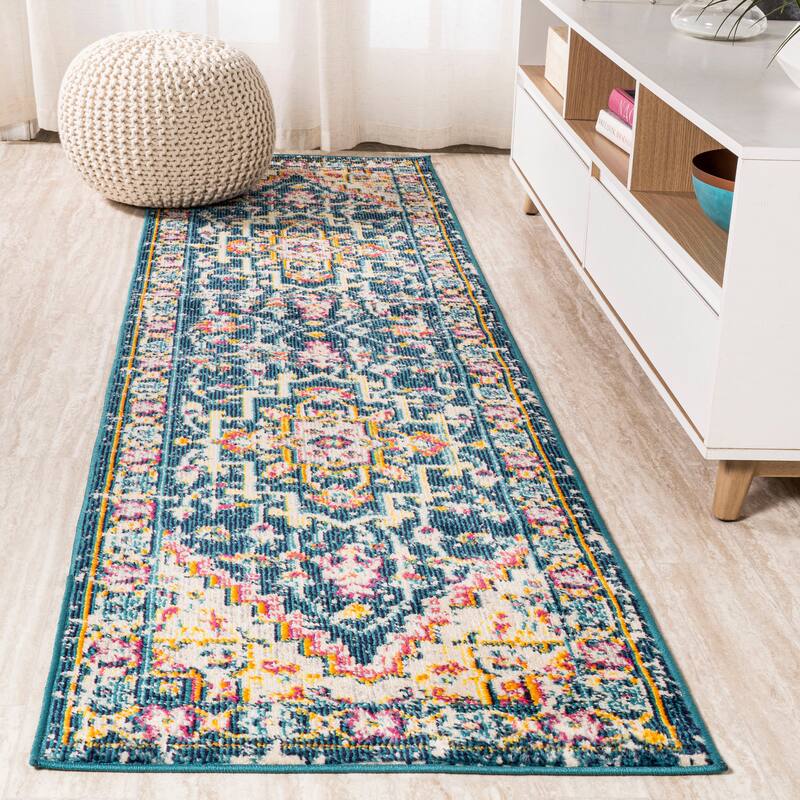JONATHAN Y Audrey Geometric Medallion Area Rug
