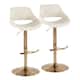 Option Cream Noise Fabric/Gold Metal