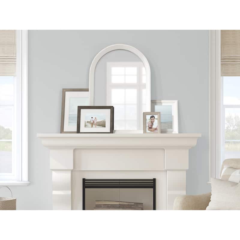 Kate and Laurel Hartman Wood Framed Arch Wall Mirror