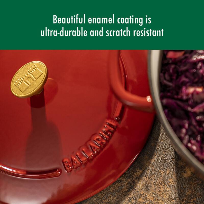 BALLARINI Bellamonte Cast Iron 7.5-qt Round Dutch Oven - 7.6-qt