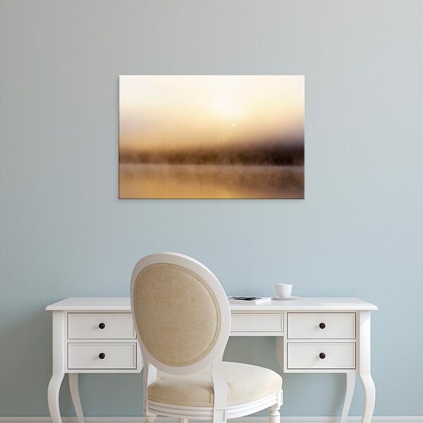 Easy Art Prints Chuck Haney's 'Foggy Sunrise Over Beaver Lake' Premium Canvas Art