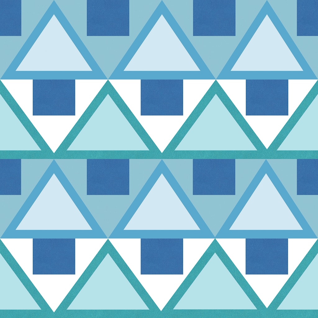Aelfie Blue Madaket Geometric Peel & Stick Wallpaper