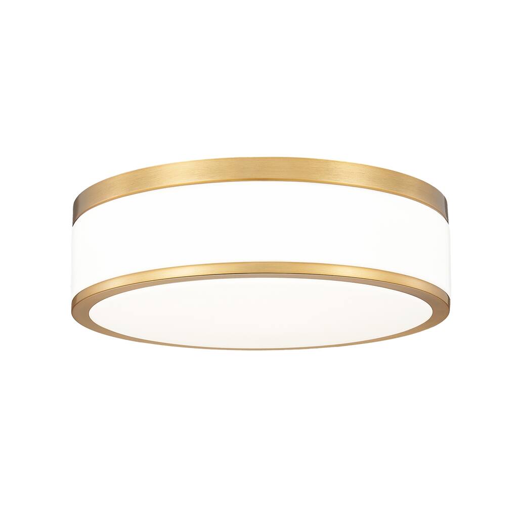 Ballord 1 Light Flush Mount in Modern Gold