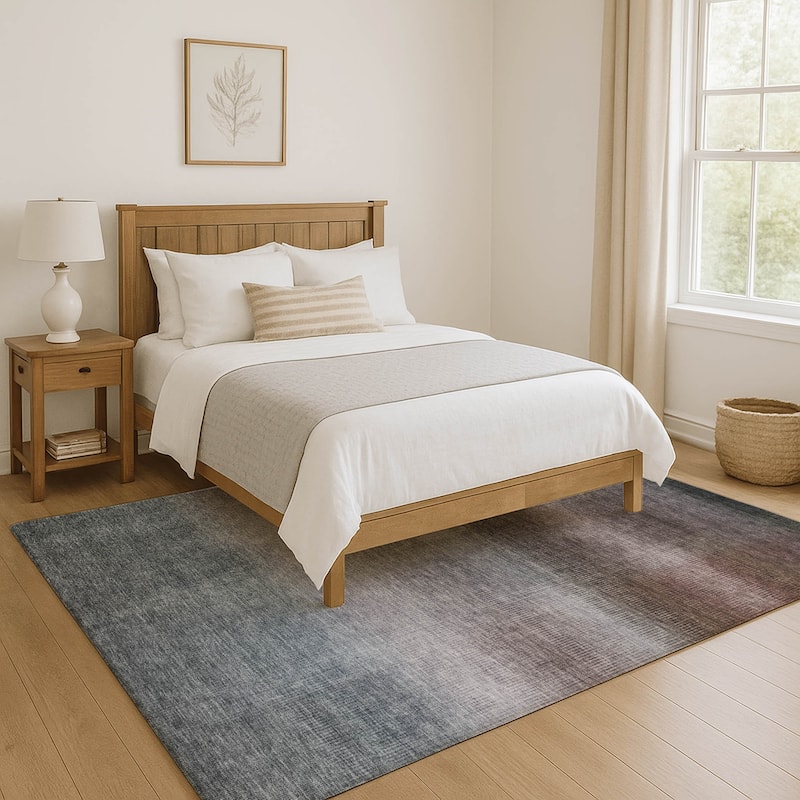 Premium Washable Super Soft Solid Ombre Mayfield Rug
