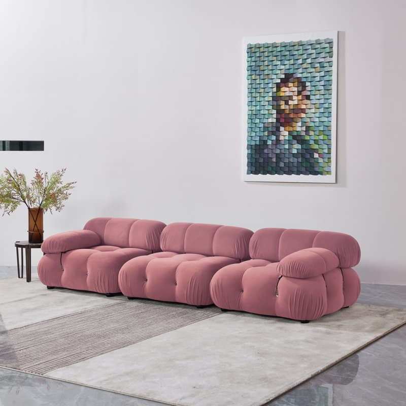 Belani 114'' Velvet Sofa