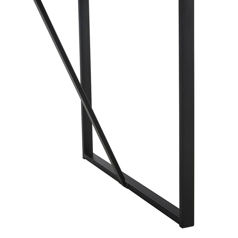 Table and chair set,with faux leather backrest cushion and metal legs