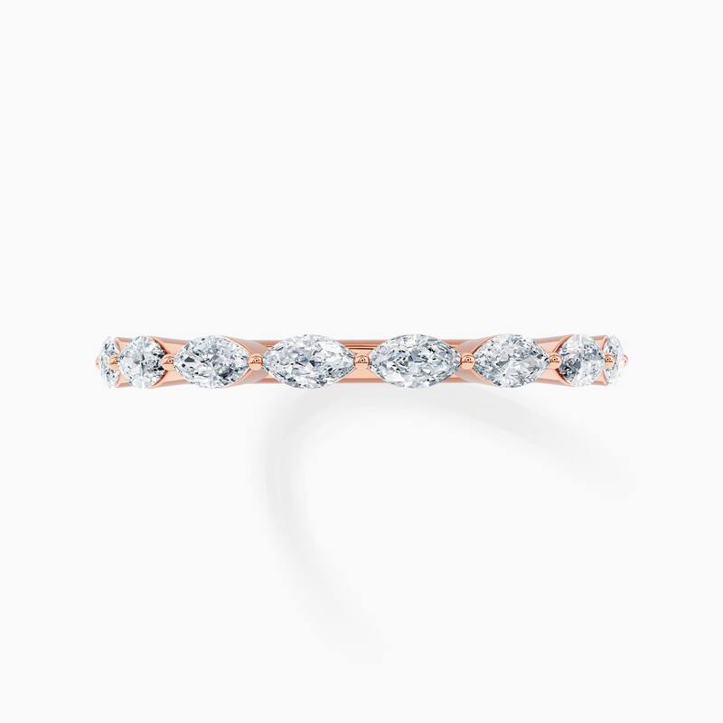 Auriya 14k Gold Marquise East-West Lab Grown Diamond Half Eternity Band 0.80 - 3.00 ct. tw. (F-G, VS)