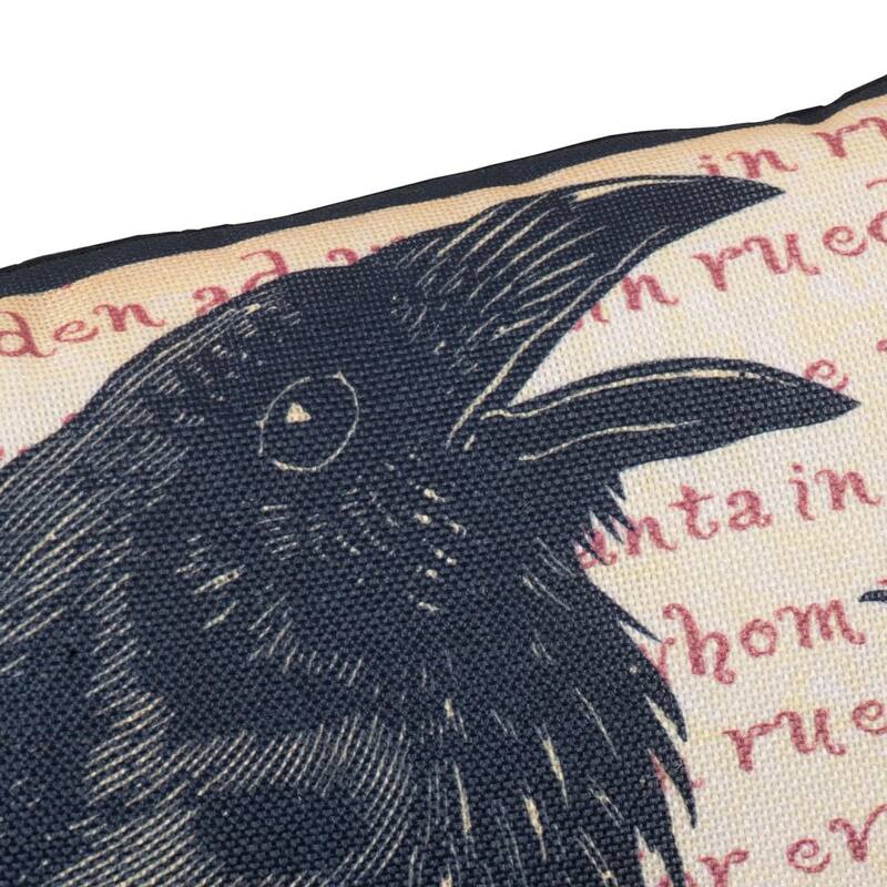 20x13" Crow Happy Halloween Pillow