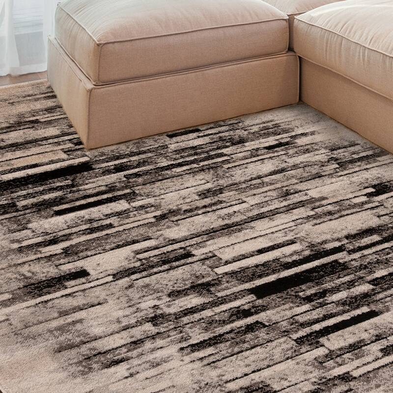 Superior Contemporary Distressed Abstract Indoor Area Rug