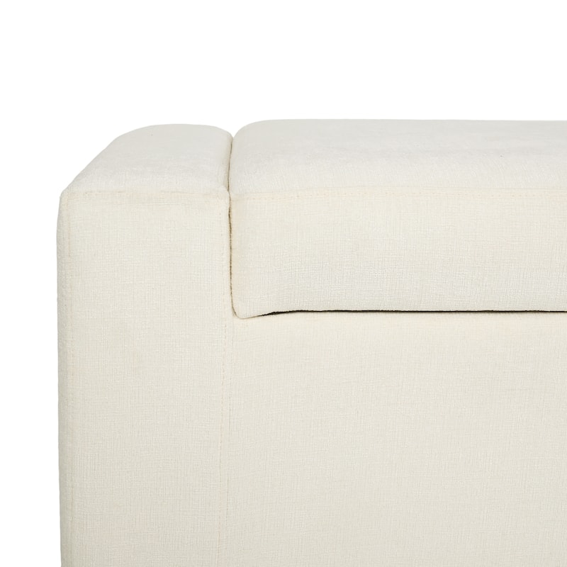 Maddie Fabric Storage Ottoman Bench by Christopher Knight Home