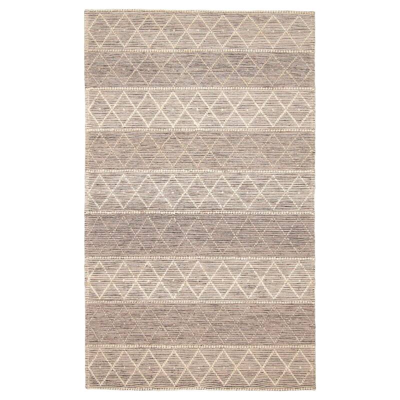 ECARPETGALLERY Braid weave Sienna Khaki Wool Rug - 4'11 x 8'0 - Khaki - 4'11 x 8'0
