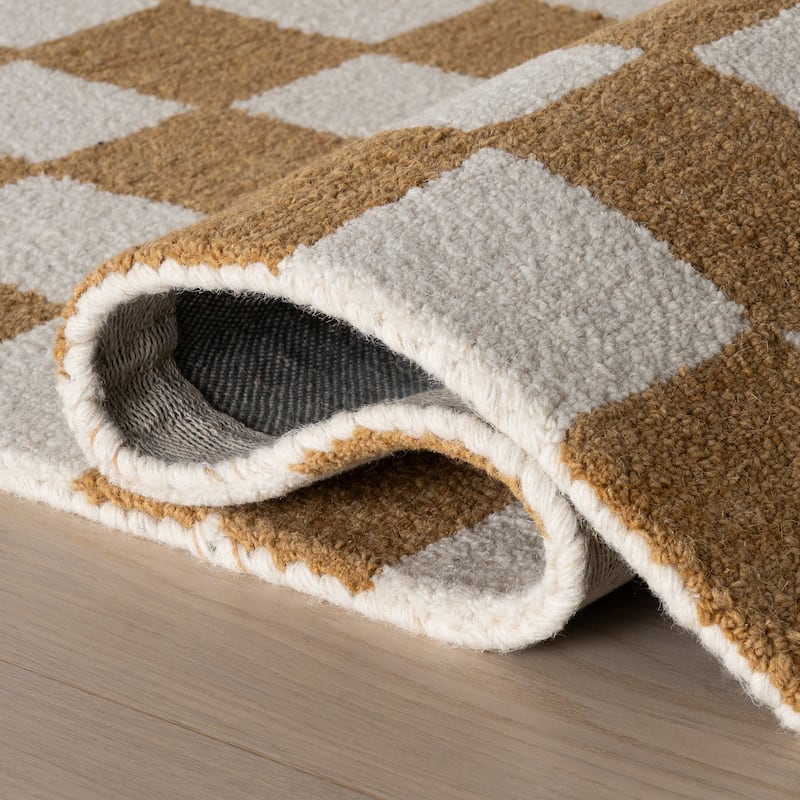 Nuloom Quinarae Checkered Wool-Blend Rug