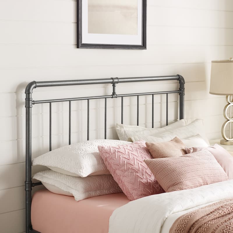 Corvus Meitner Vintage Charcoal Metal Bed