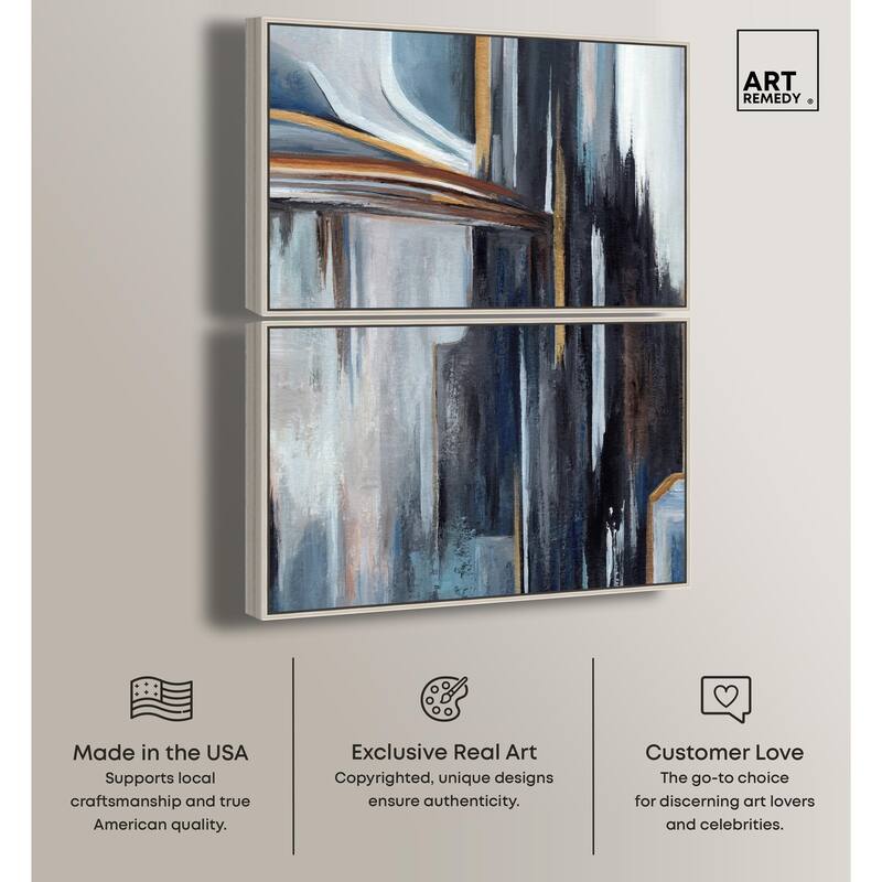 Aftereffect Canvas Set of 2 by Art Remedy