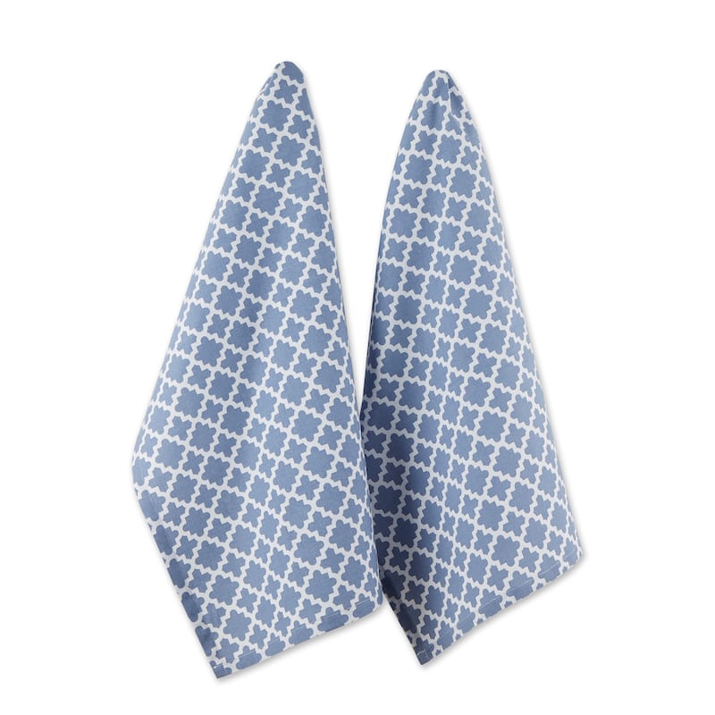 Design Imports Lattice Dishtowel Set of 2 (28 inches long x 18 inches wide)