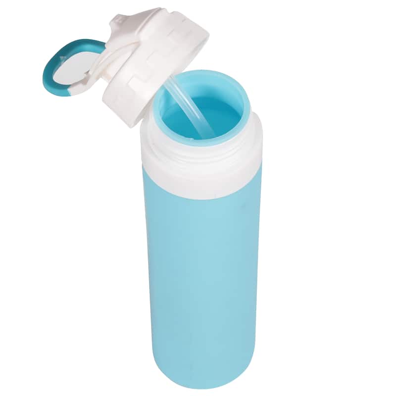Creative Home 600 ml Premium Silicone Bottle with Leak Proof Lid