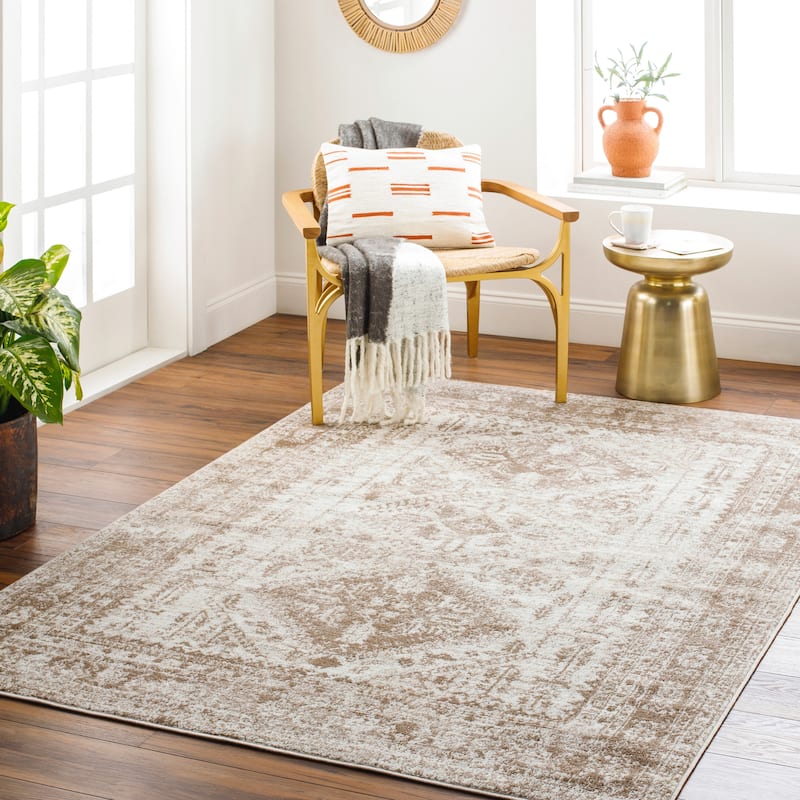 Livabliss Evry Vintage Heriz Area Rug - Beige - 6' 7" x 9'