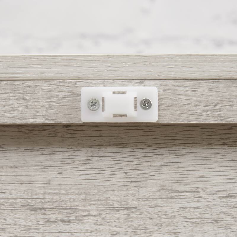 GDF Studio - Modern Cabinet Storage Curio Cabinet with Flip-Up Doors