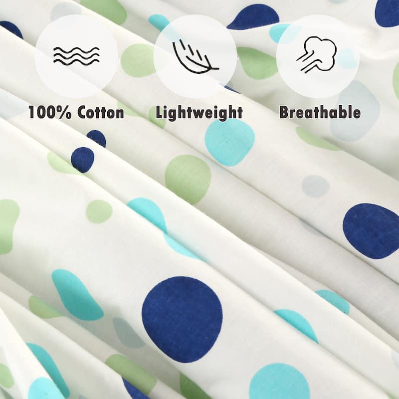 Unisex Multi-color Cotton Toddler/Baby Crib Child Fitted Sheet Set (Pack of 3) - N/A