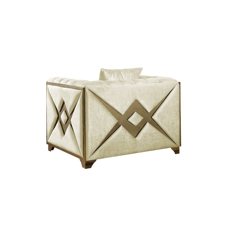 Velencia Contemporary Style 2PC/3PC Living Room Sets Made with Wood
