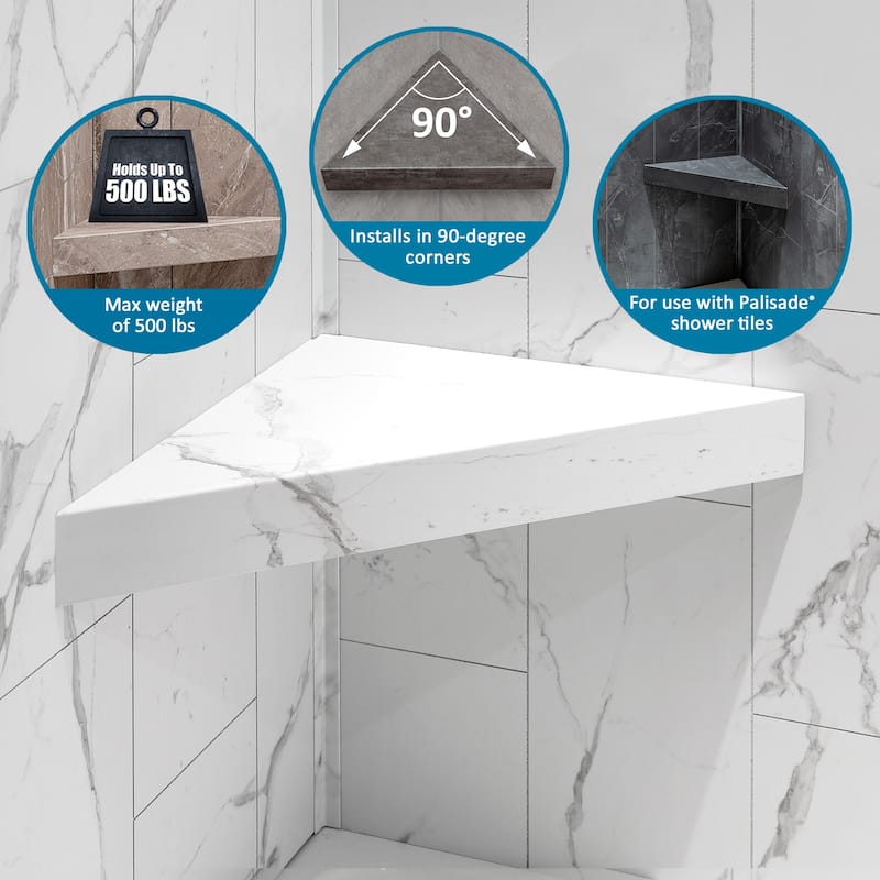 Palisade Shower Surround Kit with Accessories