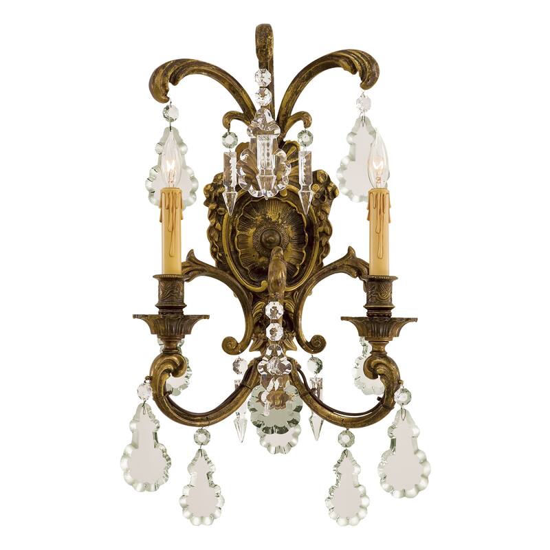 Metropolitan 2 Light Candle-Style Double Wall Sconce from the Foyer - Antique Bronze Patina