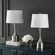 preview thumbnail 11 of 22, Colton 26" Classic French Country Iron LED Table Lamp with USB Charging Port, Brass Gold (Set of 2) by JONATHAN Y