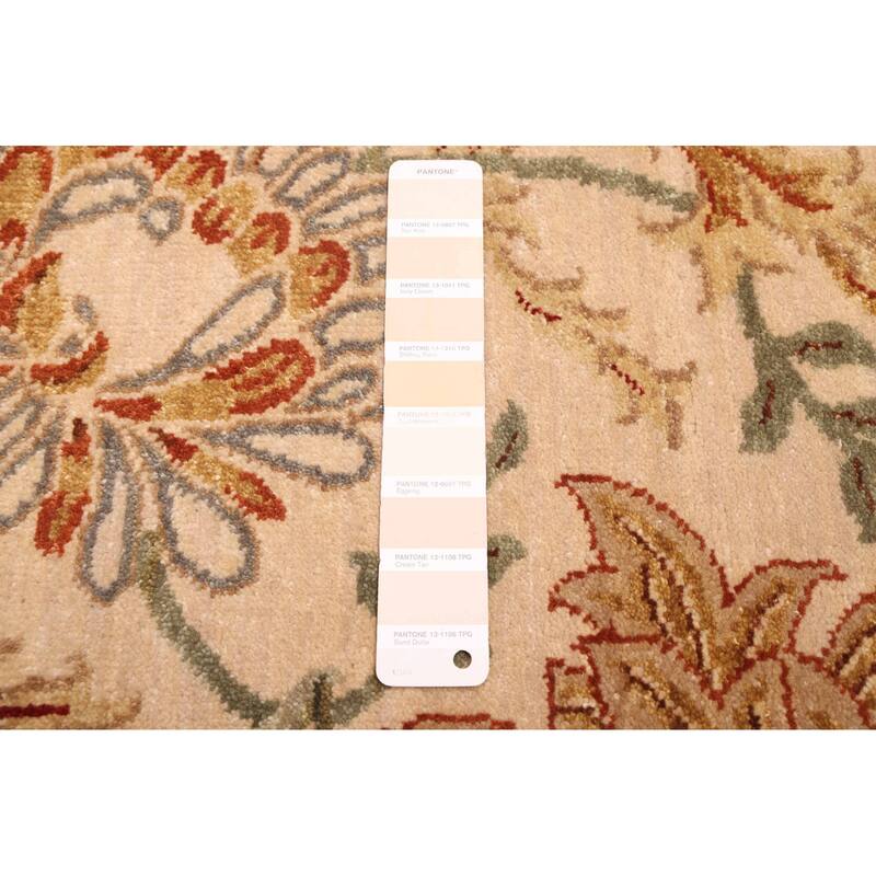 ECARPETGALLERY Hand-knotted Jamshidpour Ivory Wool Rug - 8'10 x 12'0