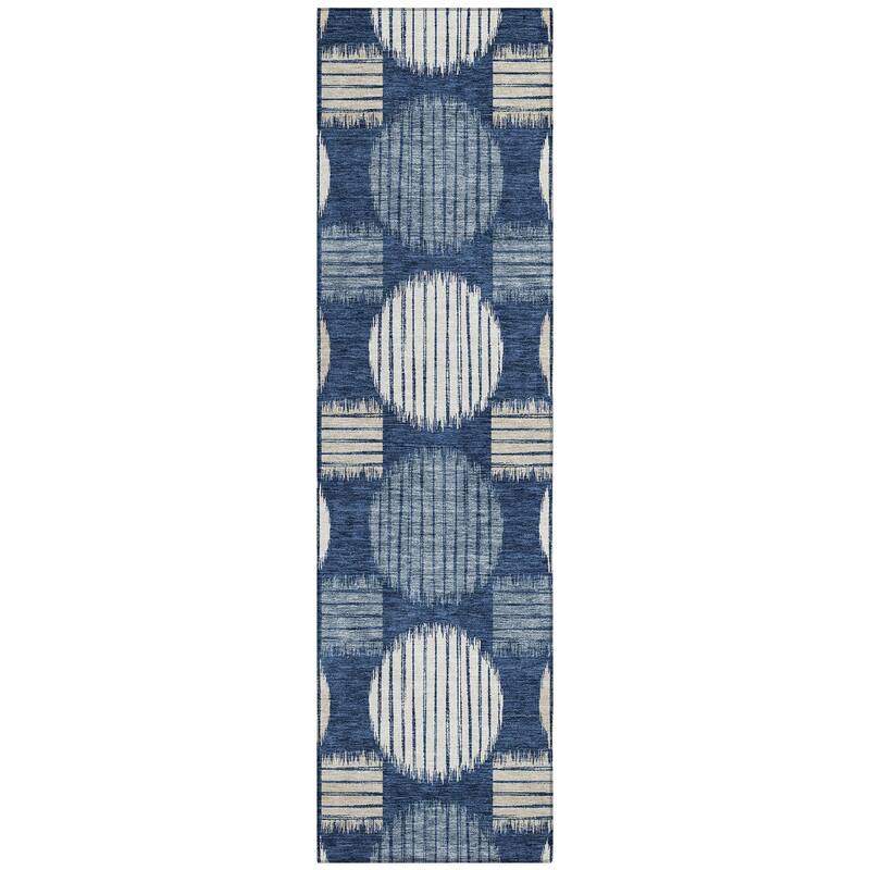 Machine Washable Indoor/ Outdoor Chantille Dotty Contemporary Rug