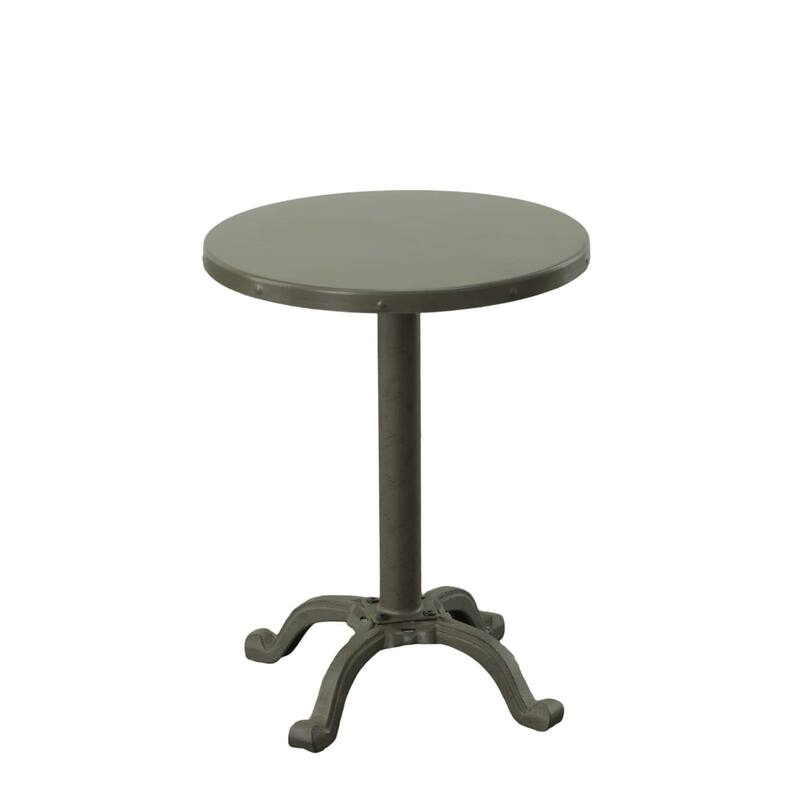 Adjustable Cast Iron Table - 22" - Gray