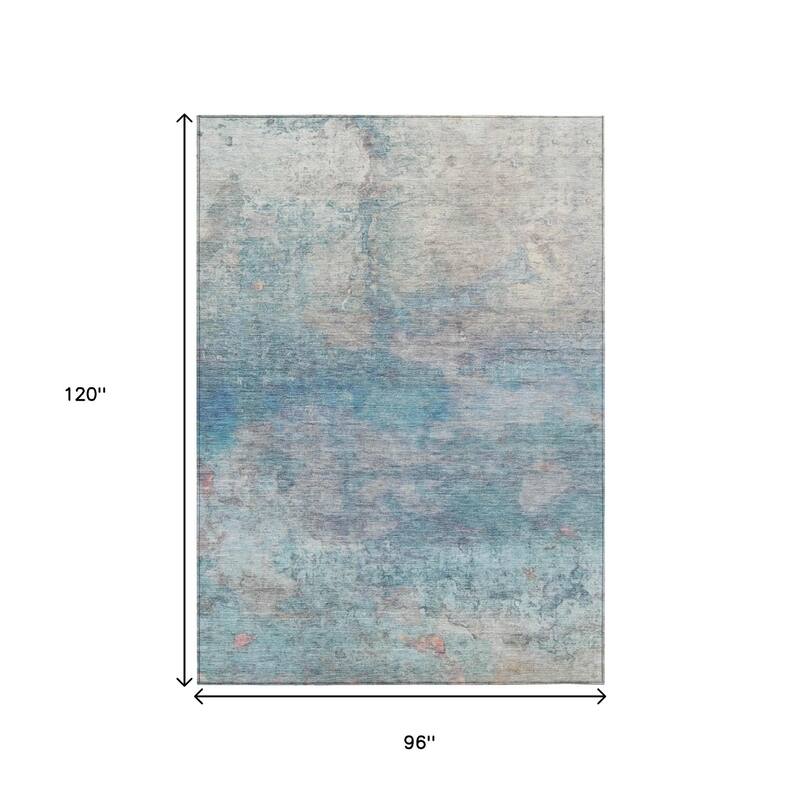 HomeRoots Abstract Transitional Rectangle Outdoor Rug