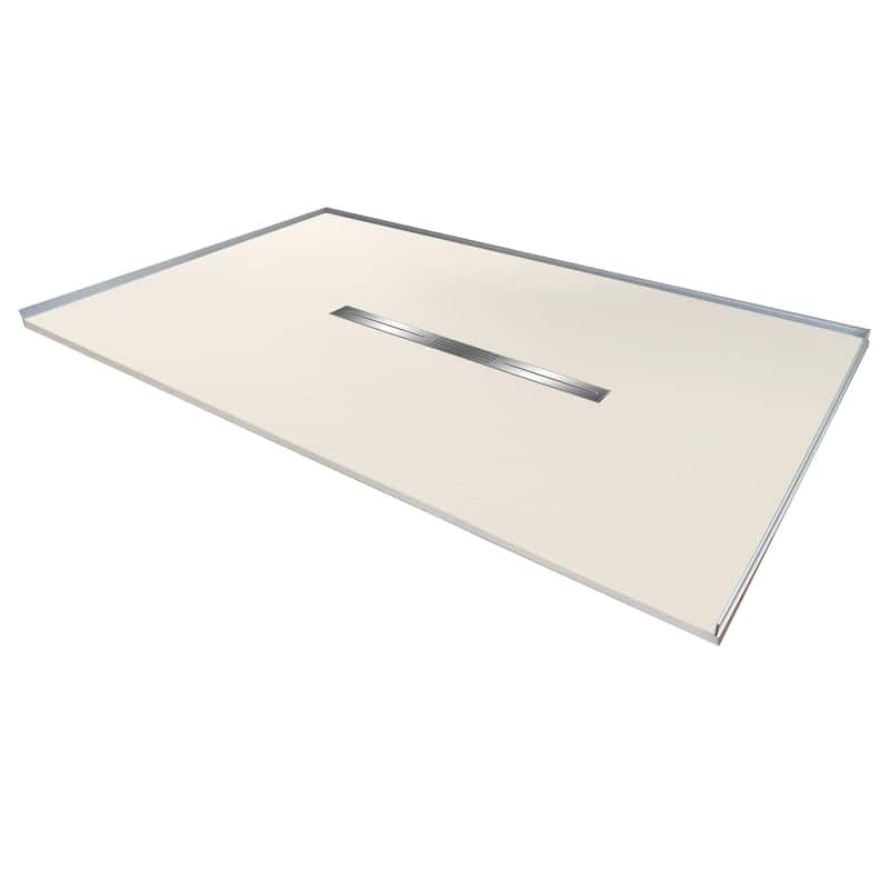 Transolid FZS7248C 70-7/8" x 47-1/2" Rectangular Shower Base with - Cameo
