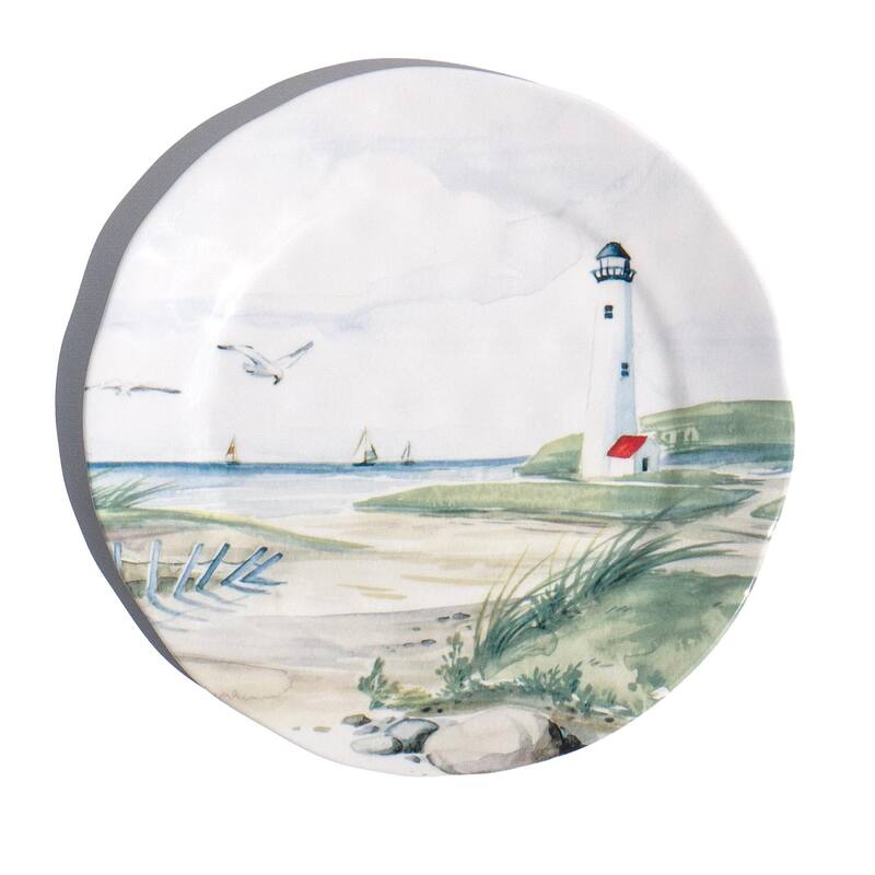 Abode Homewares by TarHong By the Shore Salad Plate, 8.5", Set of 6