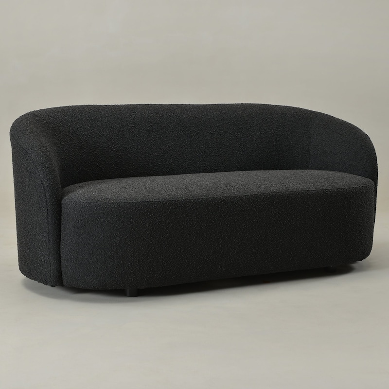 KINWELL Sherpa Upholstered Loveseat Boucle Sofa Couch, 68"W