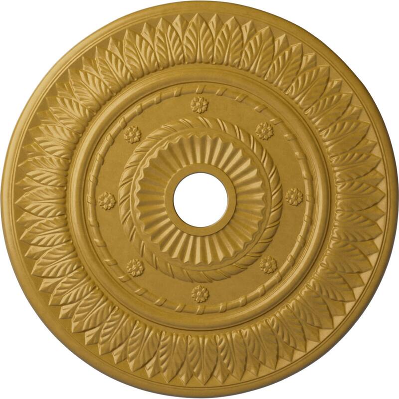26 3/4"OD x 3 5/8"ID x 1 1/8"P Leaf Ceiling Medallion