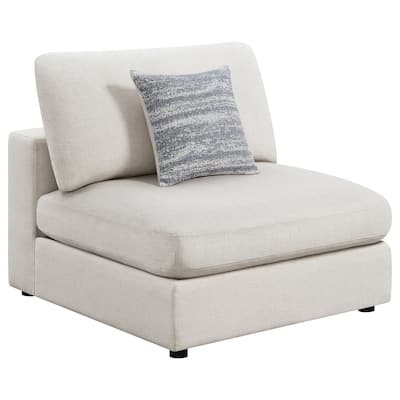 Serene Transitional Upholstered Armless Chair