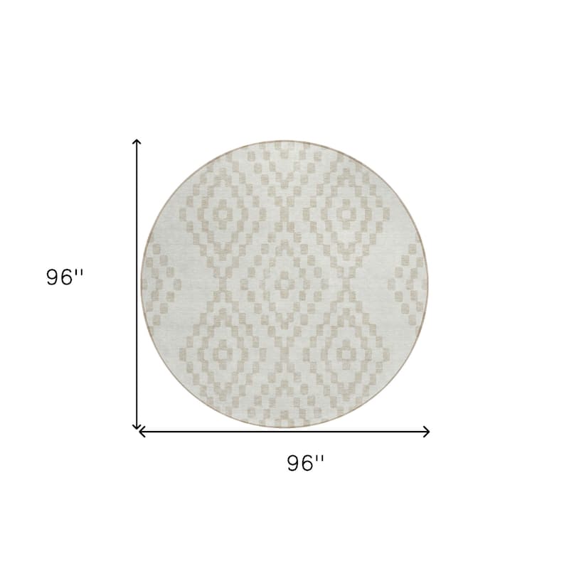 HomeRoots Geometric Transitional Rectangle Outdoor Rug