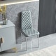 preview thumbnail 6 of 31, Grondin Modern Minimalist Style Upholstered Dining Chair Set with High Density Sponge Padded and Chrome Metal Legs