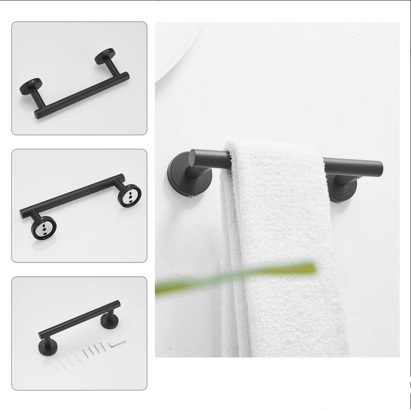 Wall Mounted Towel Bar Toilet Paper Holder