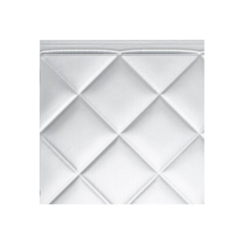 Fasade Quilted Brushed Aluminum 15-square Foot Backsplash 15 Sq Ft Kit - 6x6 in. Sample