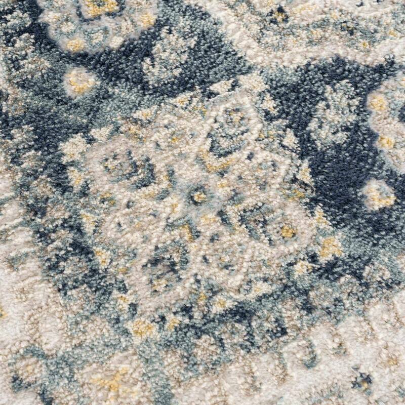 Brend Traditional Oriental Medallion Area Rug