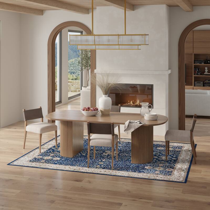 Licensed HGTV Everyday Chic Soft Flannel Zero Pile Printed Non-Slip Washable Indoor Area Rug