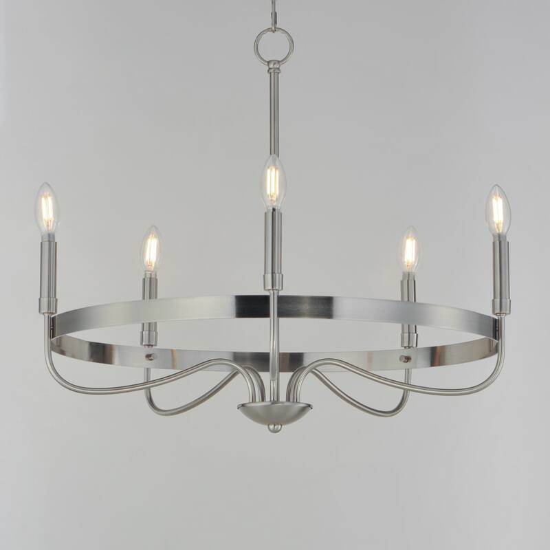 Maxim 14495 Frankie 5 Light 26" Wide Taper Candle Style Chandelier