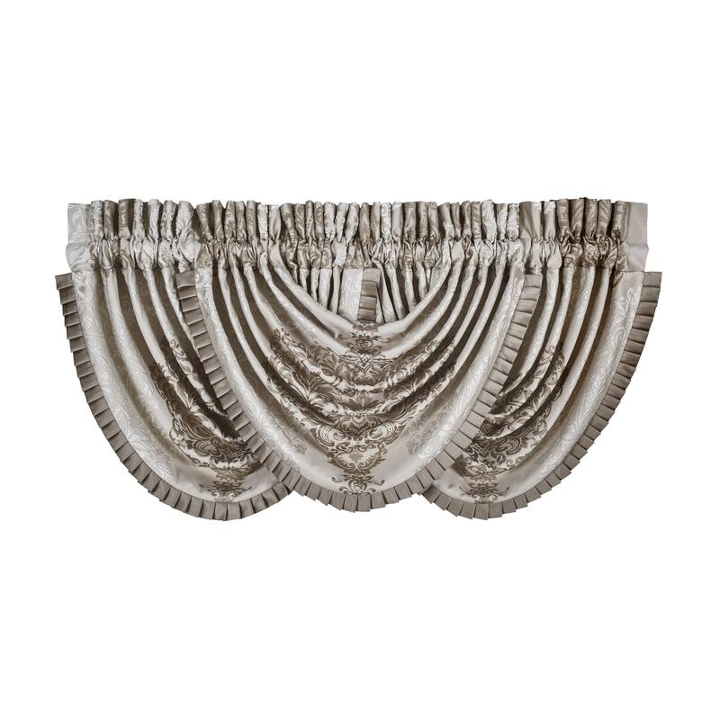J. Queen New York La Scala Window Waterfall Valance - Gold