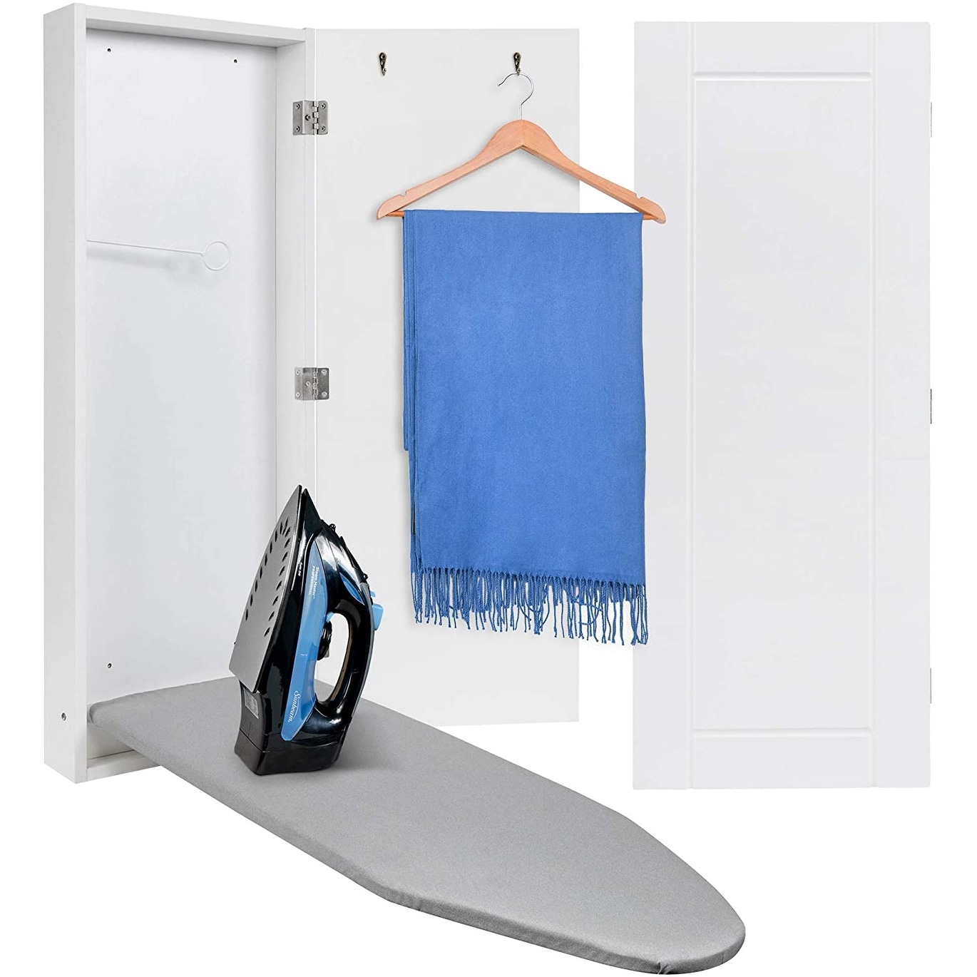 Finista _ Wardrobe Mounted Folding Ironing Board _ Home Storage Saving Solution 